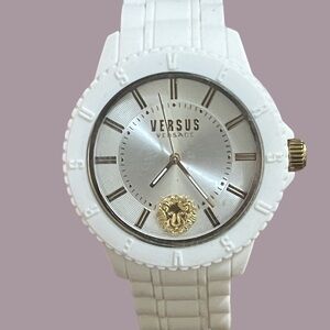 Versus Versace Tokyo White Silicon Band Watch Unisex